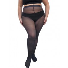 Pamela Mann 50 Denier Opaque Curvy Super Stretch Tights in Thunder Grey